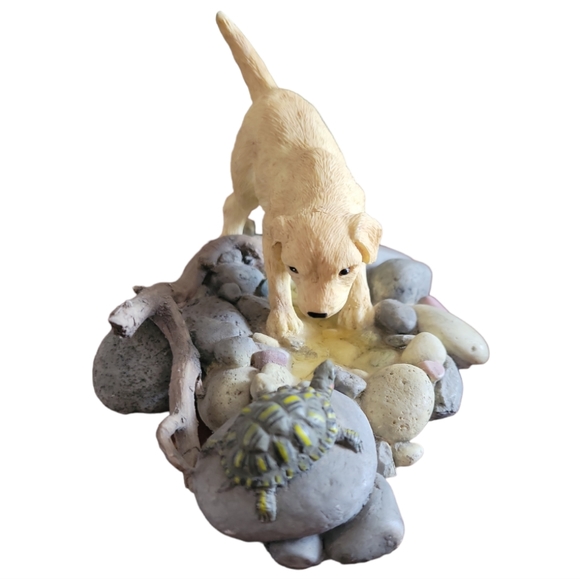 Vtg Casper Studio Collectibles Second Nature Design Puppy Pals Wanna Play Turtle - Picture 2 of 6